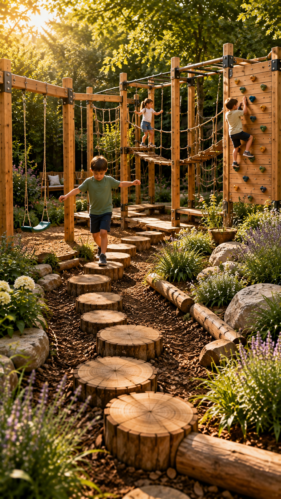 🥈 Best 2 Climbing and Activity Backyard Play Areas