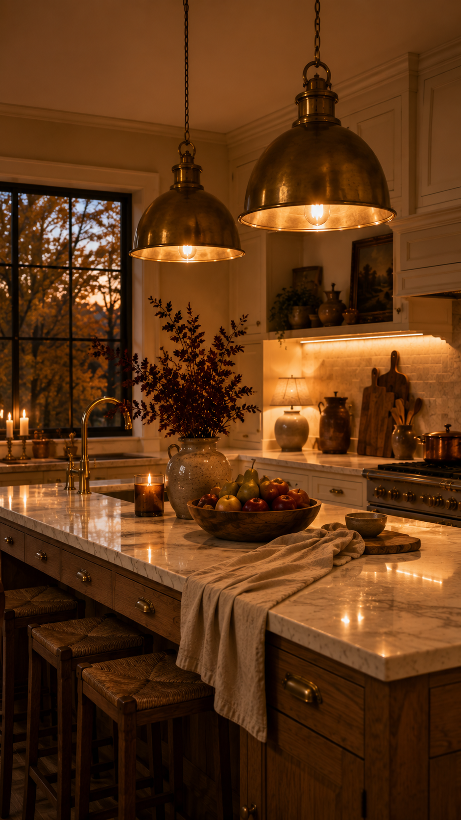 🥈 Best 2 Layered Lighting Fall Kitchen Decor for Cozy Autumn Evenings