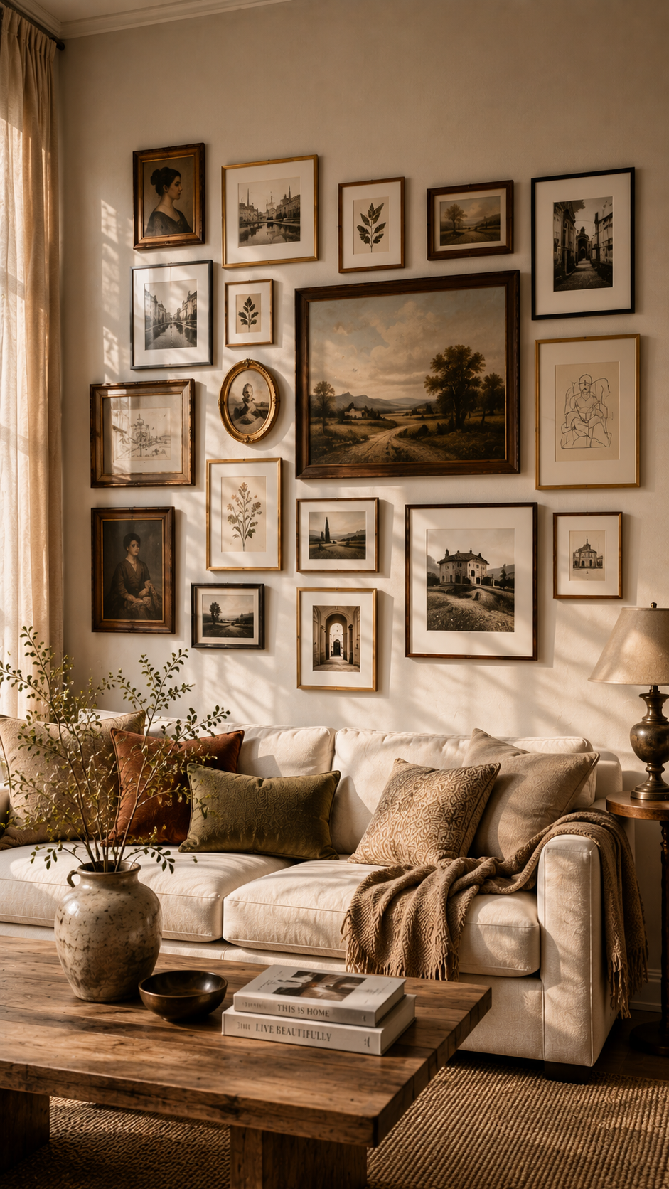 🥈 Best 2 Organic Collected Picture Frame Wall Ideas for Character and Personality