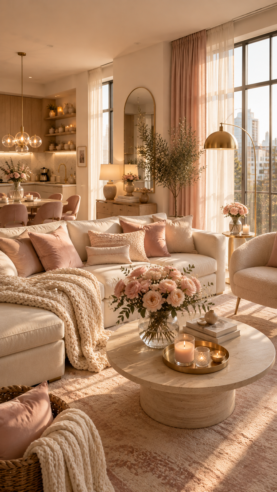 🥈 Best 2 Romantic Blush Pink Cozy Girly Apartment