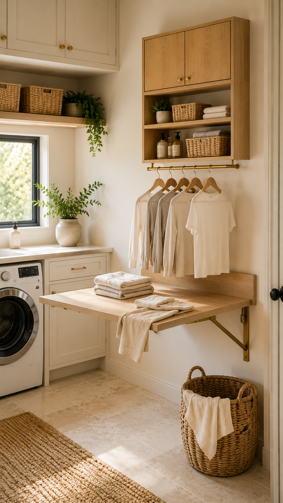 🥈 Best 2 Space Saving Wall Mounted Laundry Folding Table