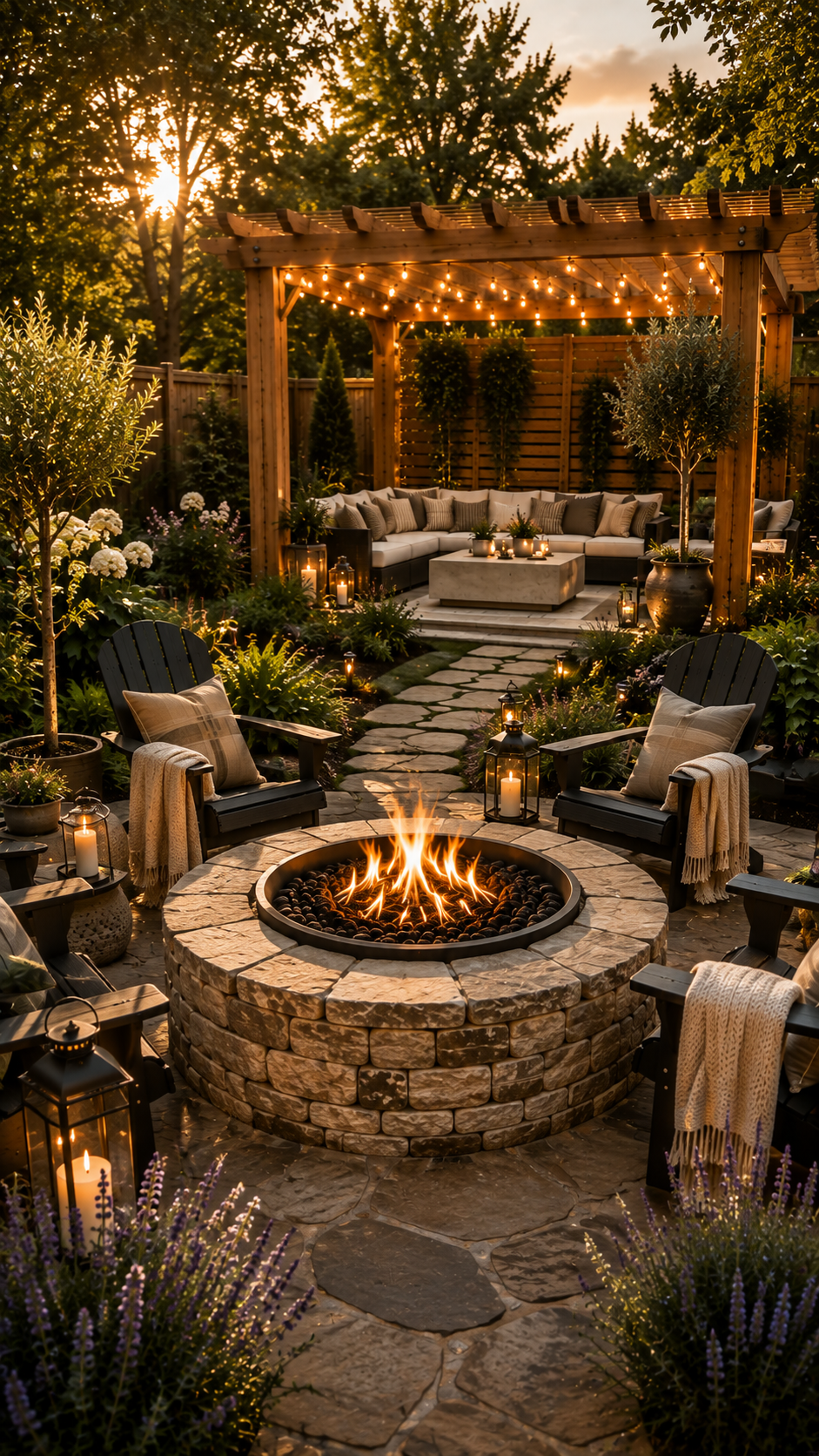 🥈 DIY Outdoor Project 2 Create a Cozy Backyard Fire Pit Lounge