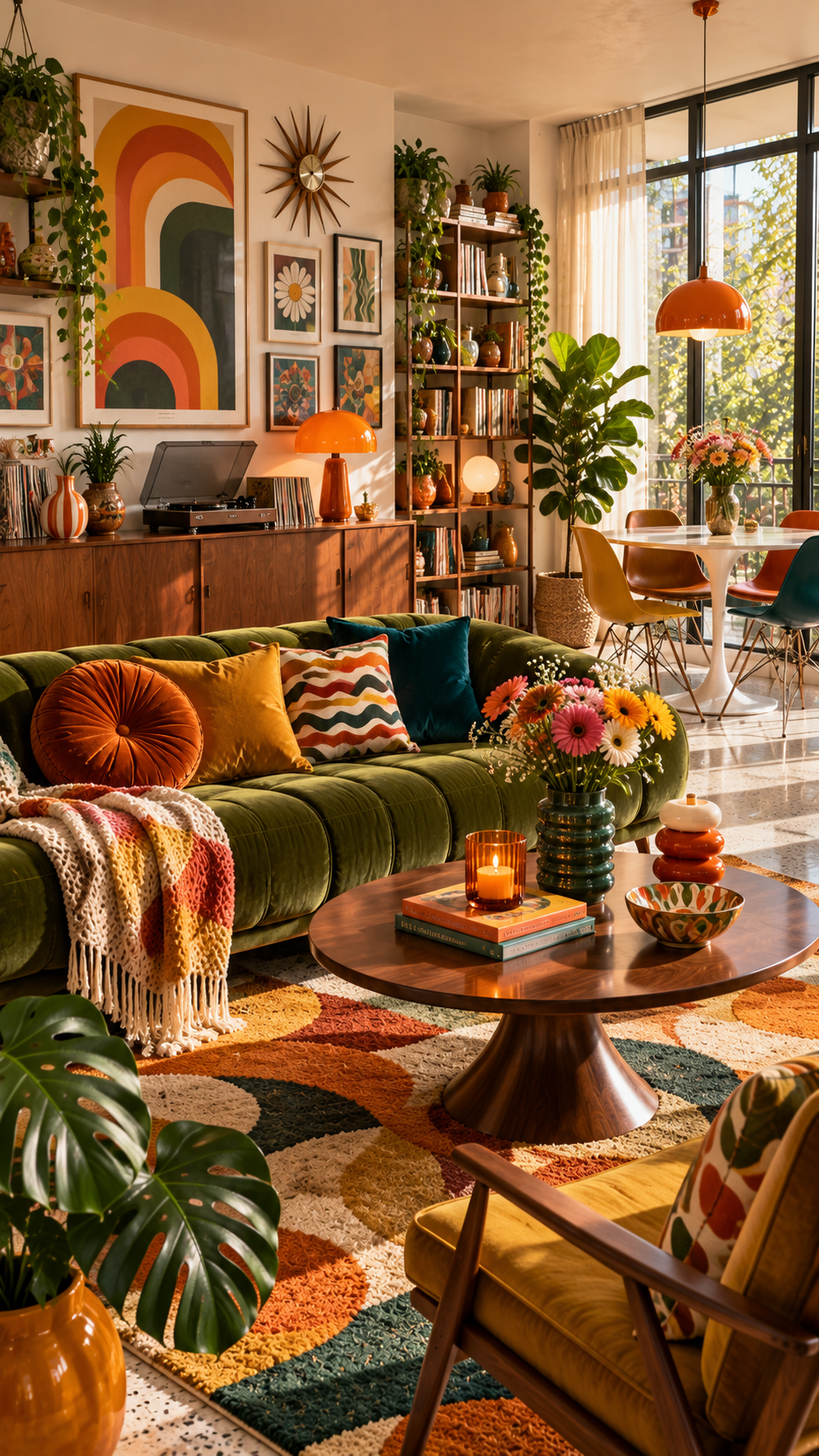 🥉 Best 3 Colorful Eclectic Retro Apartment Aesthetic