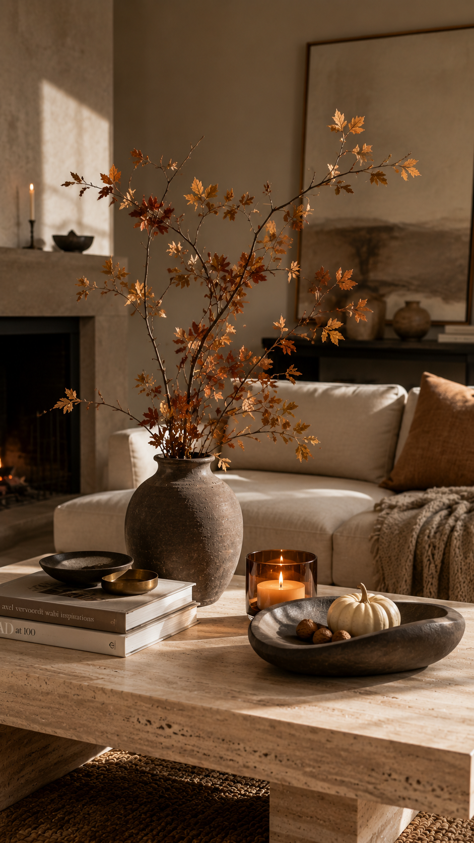 🥉 Best 3 Minimalist Sculptural Fall Coffee Table Decor for Modern Homes