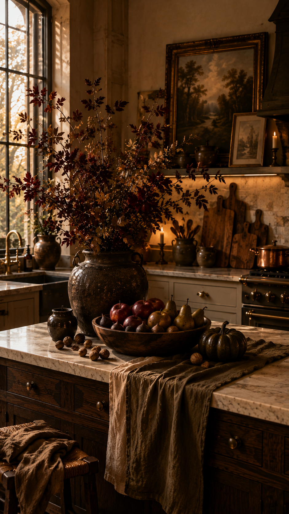 🥉 Best 3 Moody Vintage Fall Kitchen Decor With Rich Seasonal Character