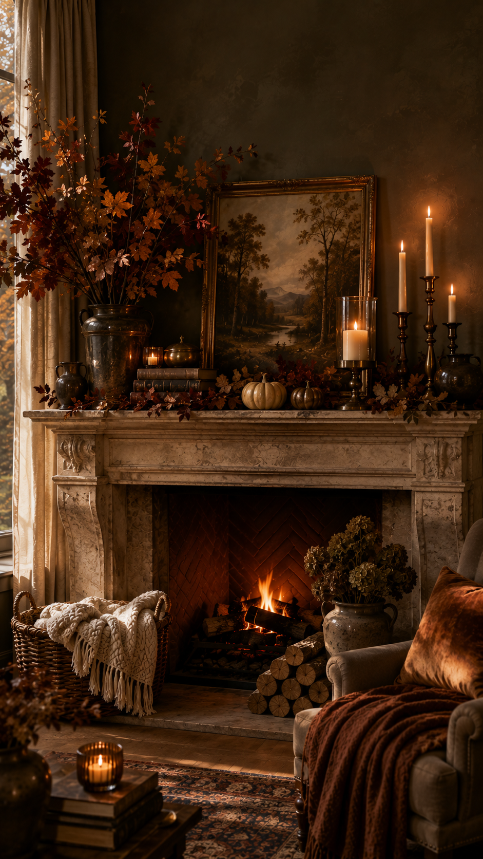 🥉 Best 3 Moody Vintage Fall Mantle Decor for Rich Seasonal Character