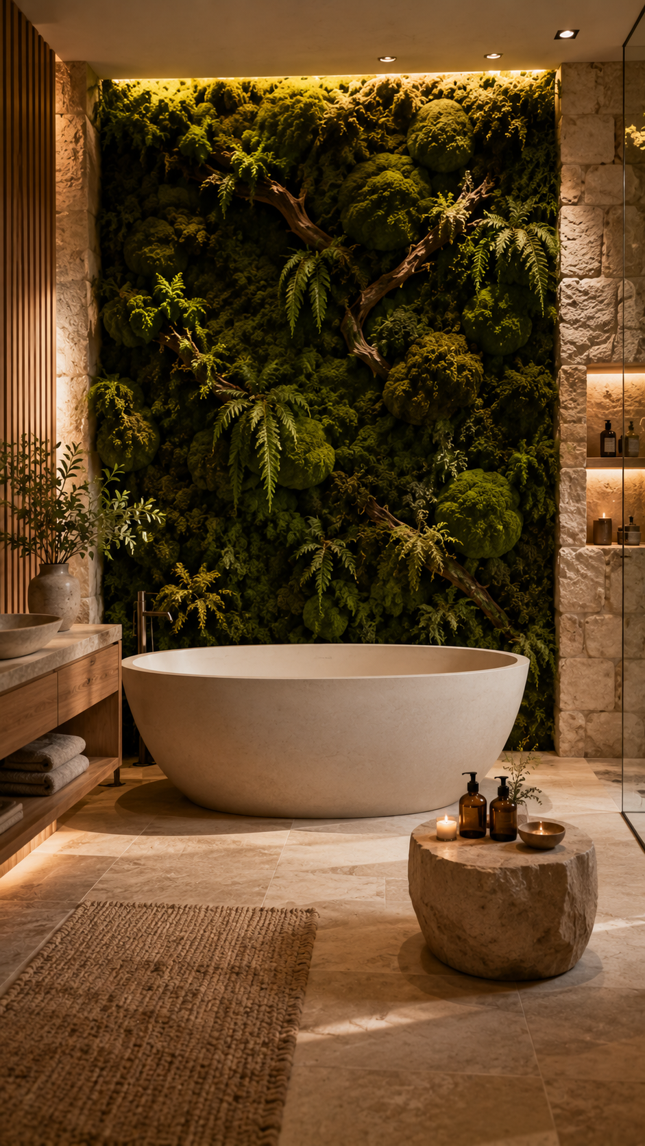 🥉 Best 3 Moss Walls With Stone for a Luxury Biophilic Wellness Space