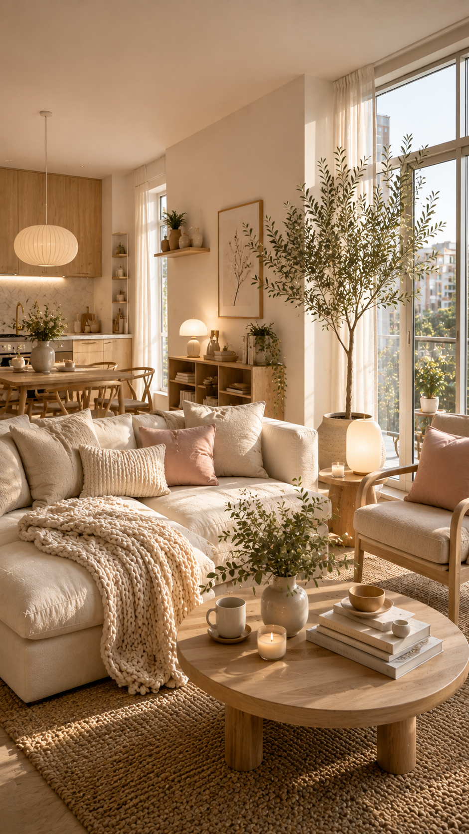 🥉 Best 3 Scandinavian Cozy Girly Apartment With Japandi Inspiration