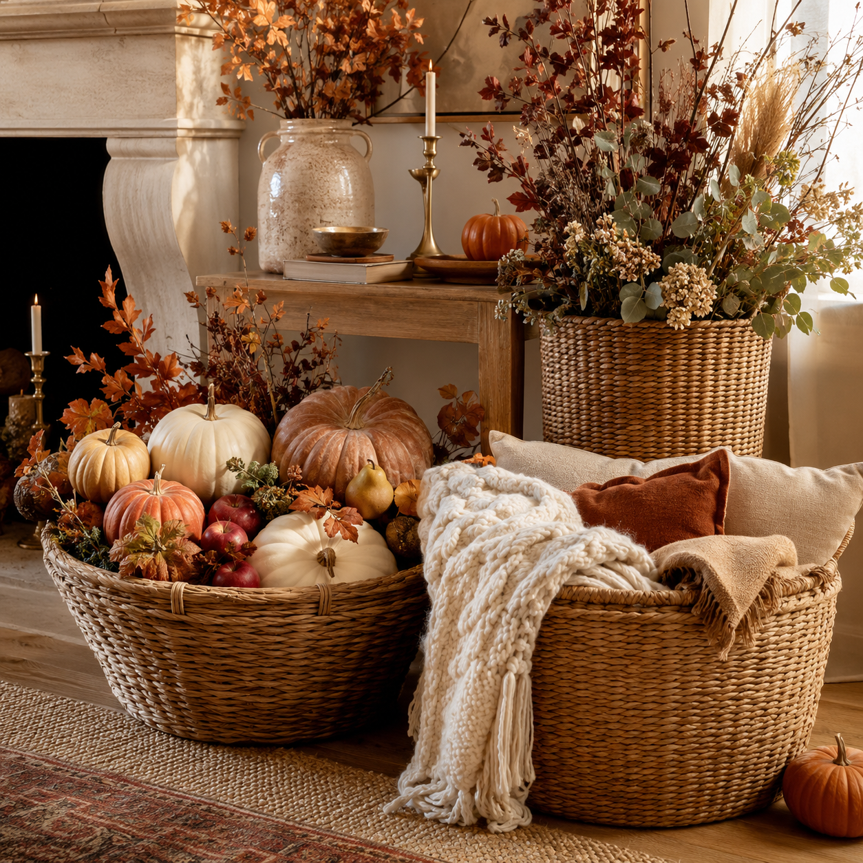 Top 3 Fall Basket Decor Ideas That Make Any Home Look Warm and Expensive Top 3 Fall Basket Decor Ideas That Make Any Home Look Warm and Expensive