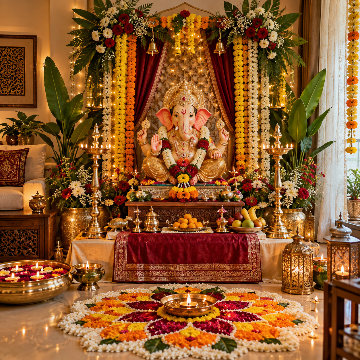 Top 3 Ganpati Decoration at Home Ideas That Will Make Your Celebration Look Absolutely Stunning