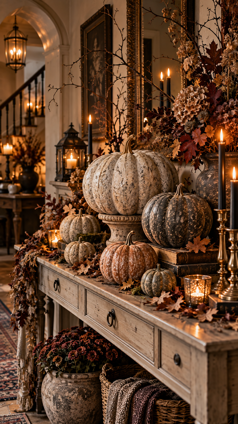 🥇 Top 1 Homemade Halloween Decorations With Aged Stone Pumpkins