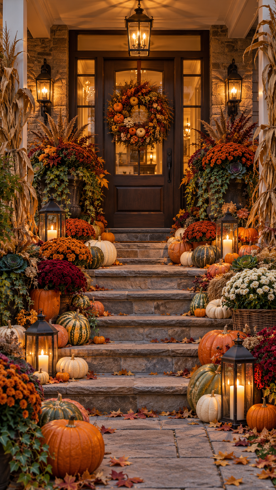 🥈 Top 2 Front Porch Halloween Ideas With Layered Pumpkins and Harvest Abundance