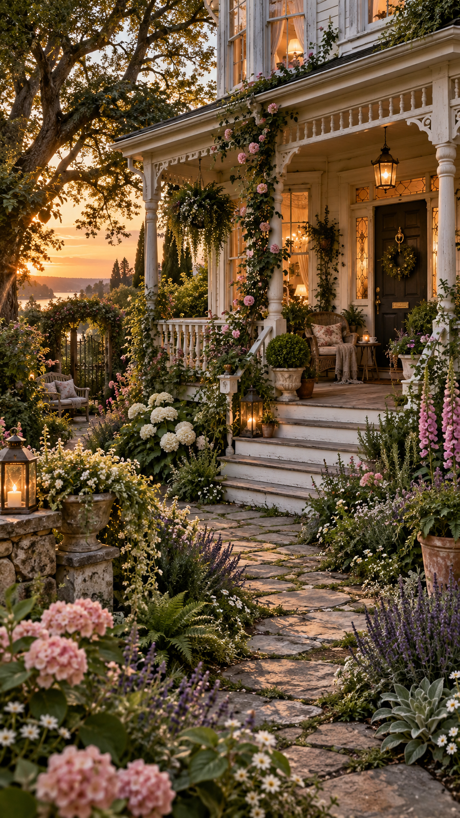 🥈 Top 2 Romantic Practical Magic House Porch and Secret Garden