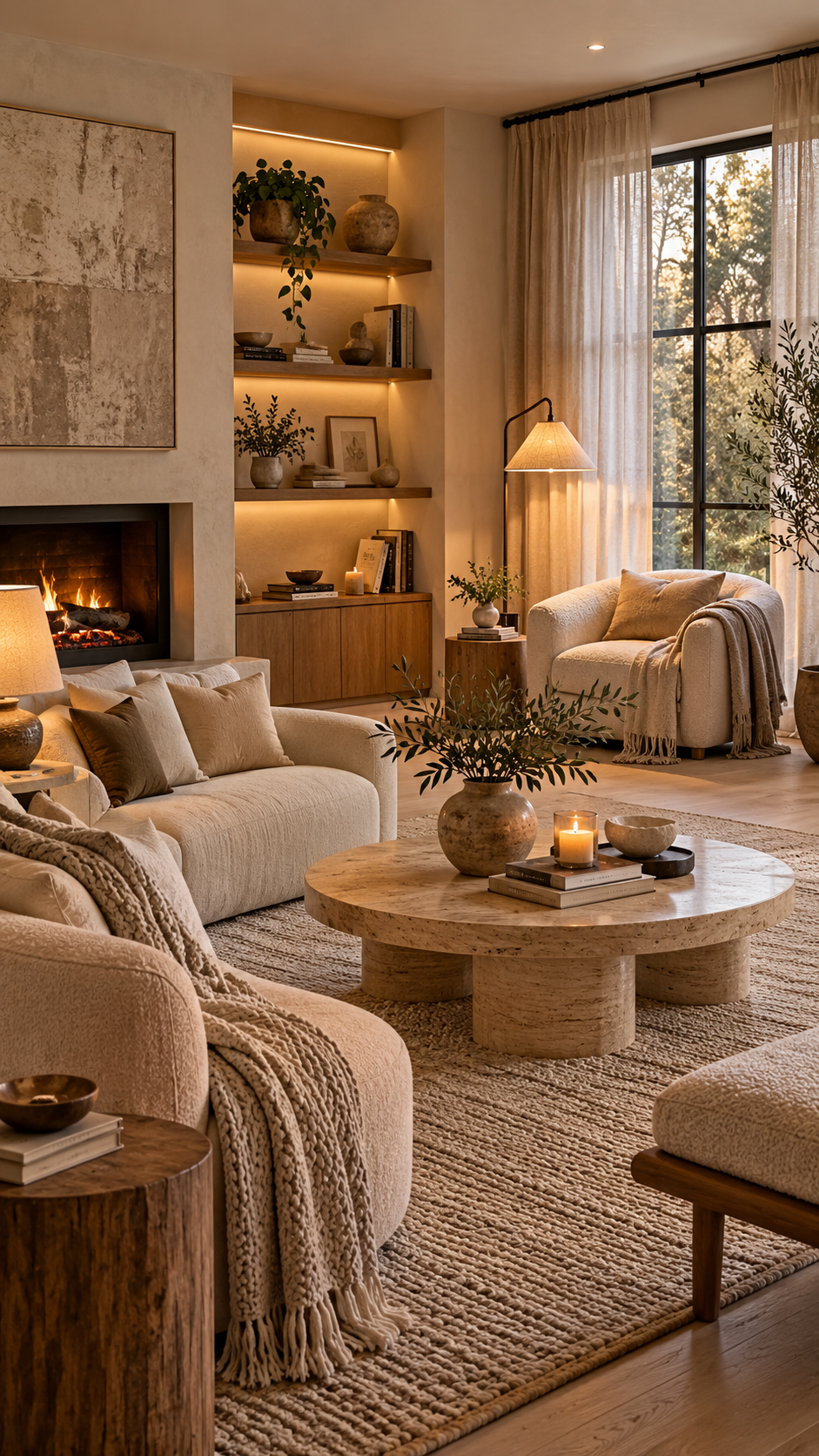🥉 Best 3 Minimalist Cozy Interiors With Layered Lighting and Relaxing Corners
