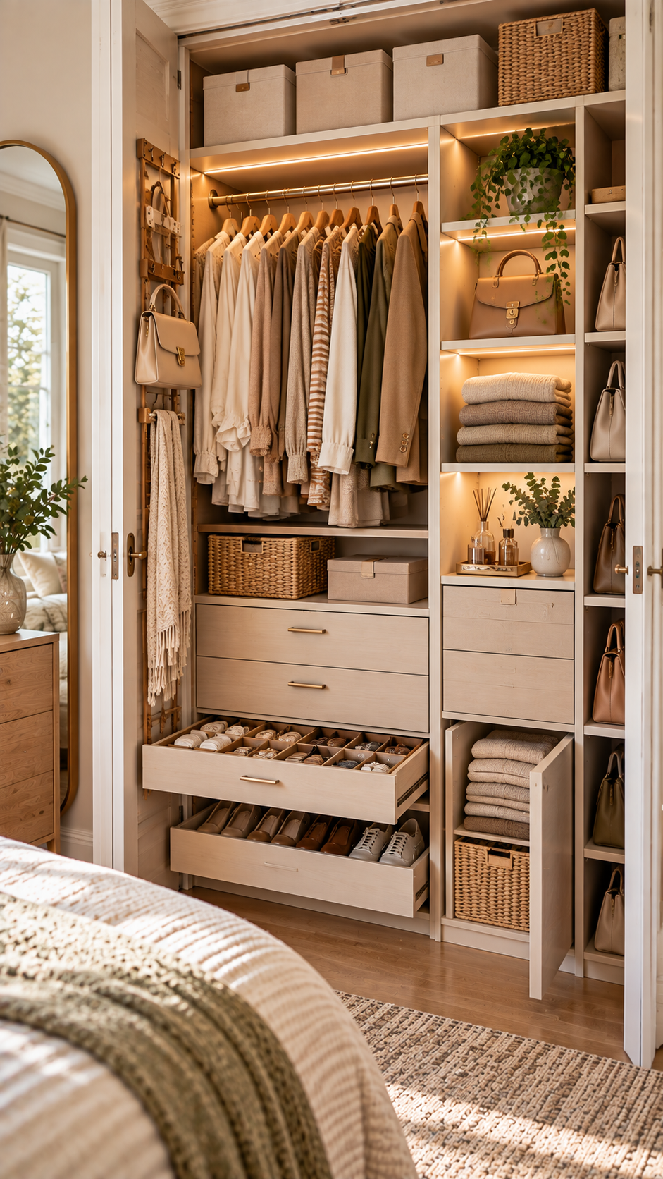 🥉 Best 3 Small Closet Inspo Ideas With Hidden Minimalist Storage