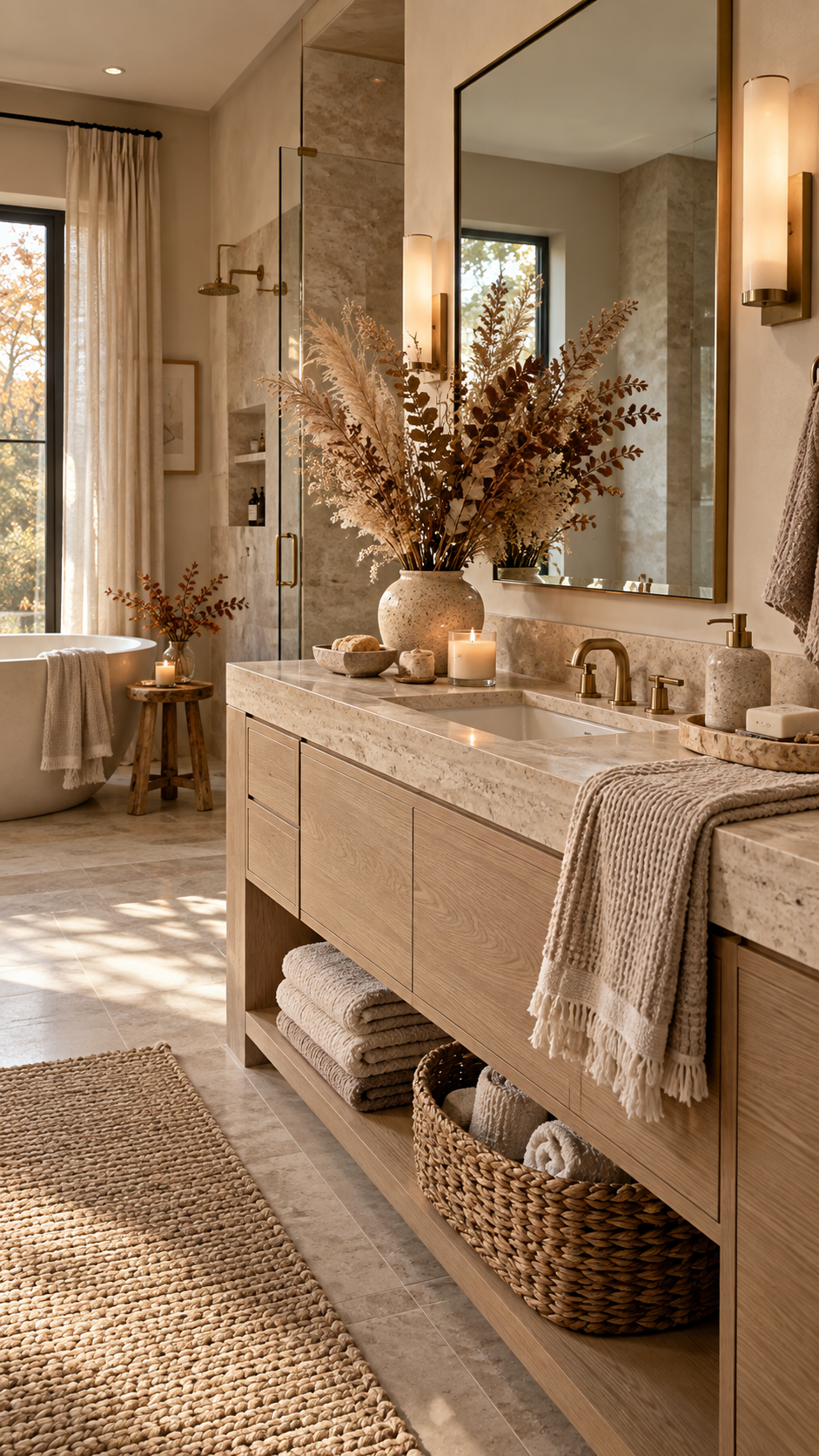 🥉 Top 3 Fall Bathroom Decor With Soft Neutral Spa Style