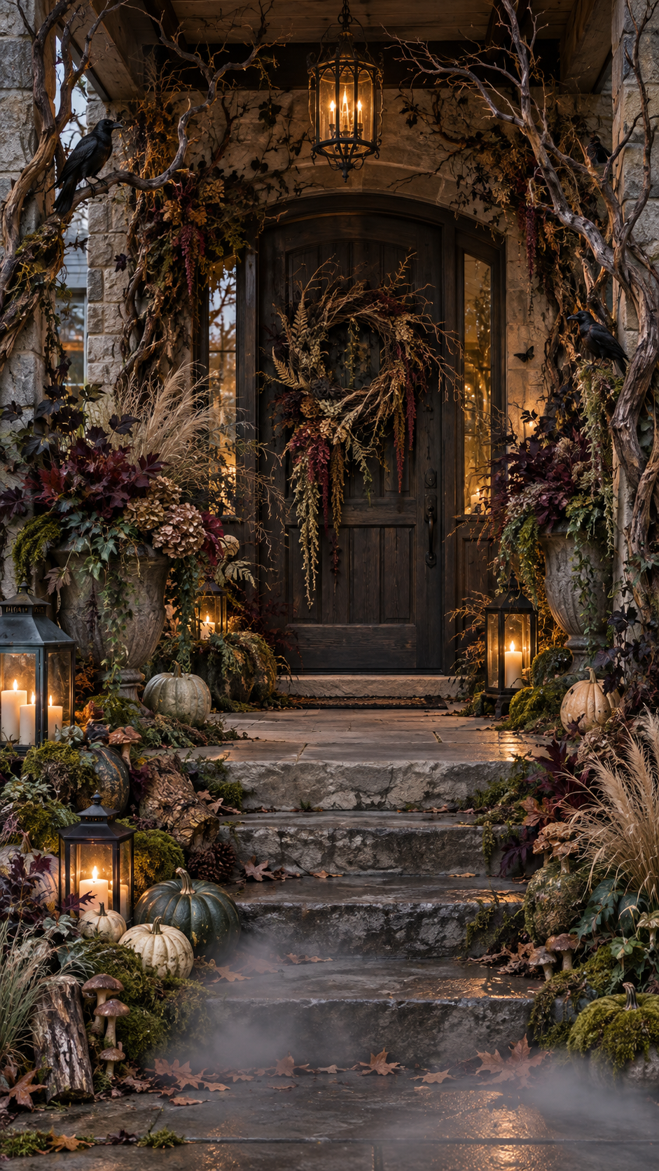 🥉 Top 3 Front Porch Halloween Ideas With Haunted Botanical Woodland Style