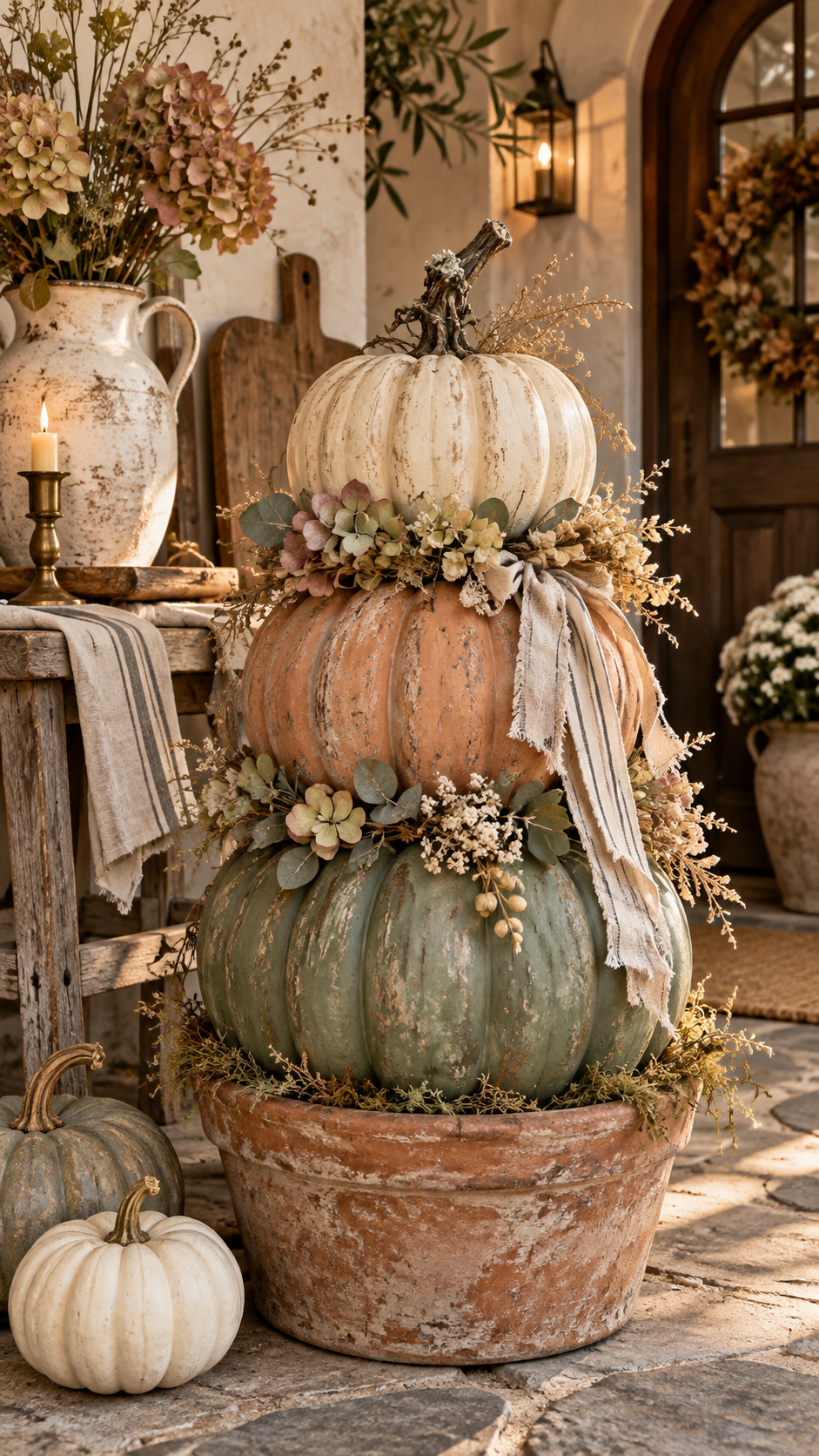 🥉 Top 3 Vintage Cottage Dollar Tree Stacking Pumpkins Ideas