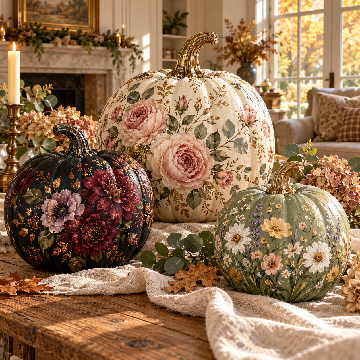 Best 3 Floral Painted Pumpkin Ideas That Will Make Your Fall Decor Look Absolutely Stunning