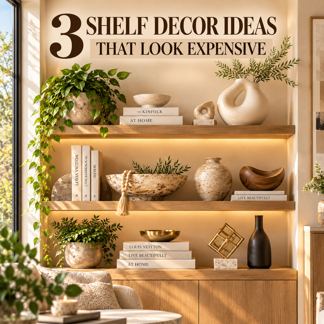 Best 3 Minimalist Shelf Decor Ideas That Make Any Shelf Look Effortlessly Expensive