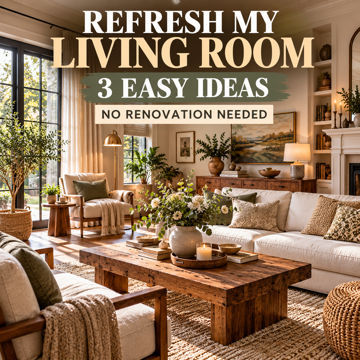 Best 3 Refresh My Living Room Ideas That Make an Old Space Feel Completely New Without Renovating