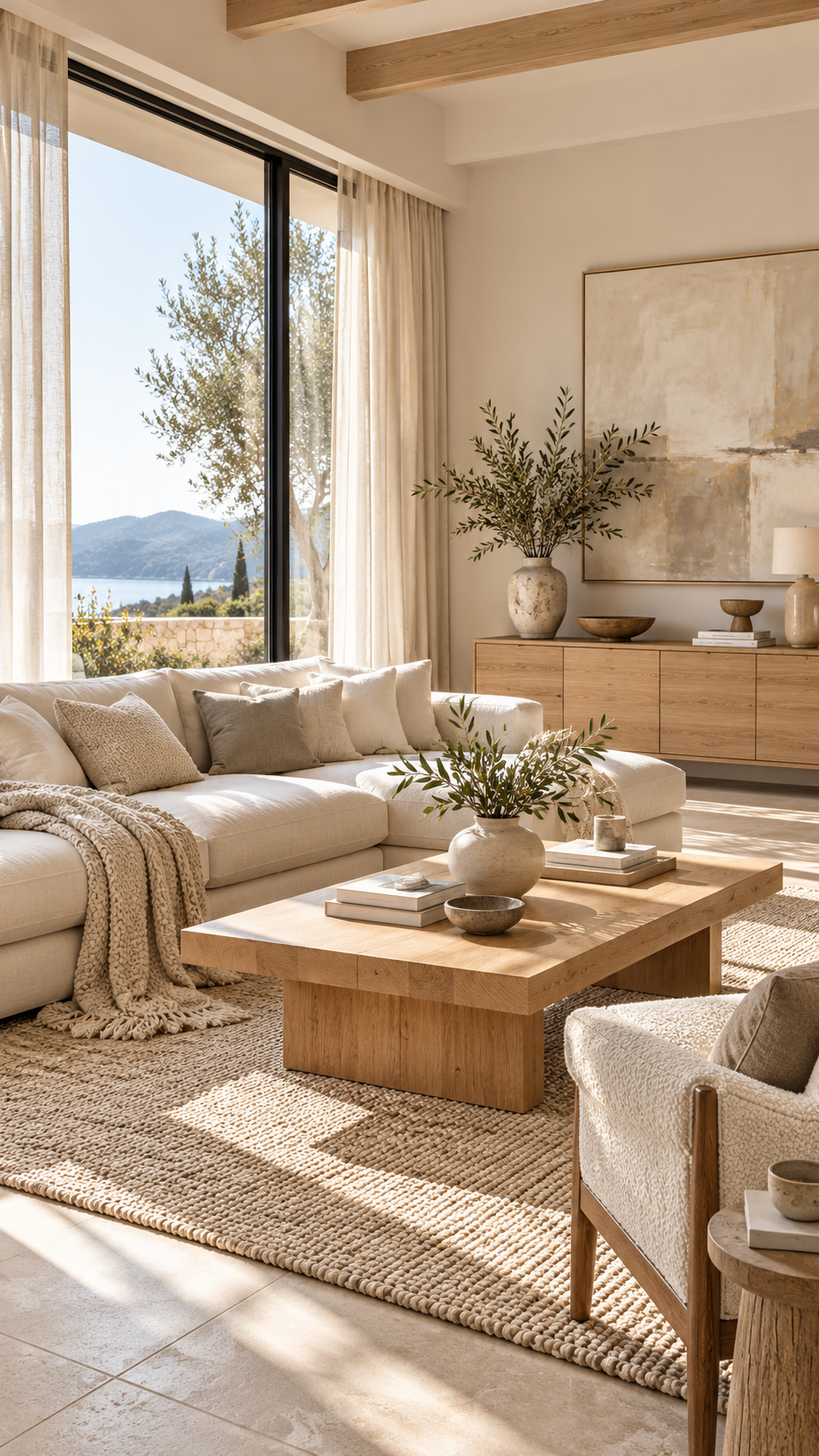 🥇 1 Warm Neutral Living Room Inspo With Soft Scandinavian Elegance