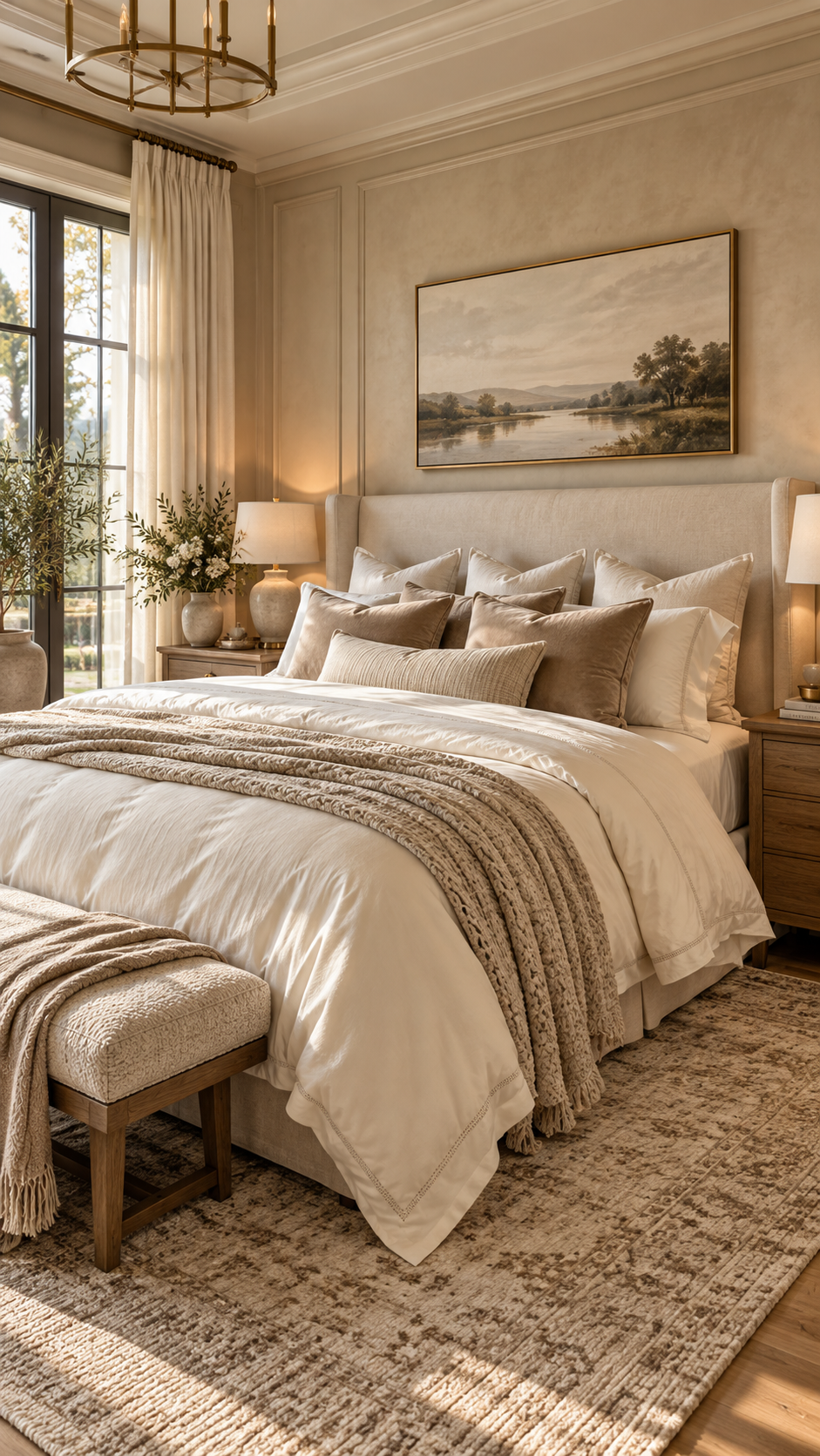 🥇 Best 1 Bedding Set Ideas With Luxury Neutral Layers and Timeless Hotel Elegance