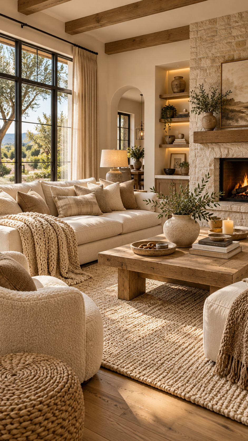🥇 Best 1 Cozy Living Room Inspo Ideas With Warm Neutral Layers and Soft Textures