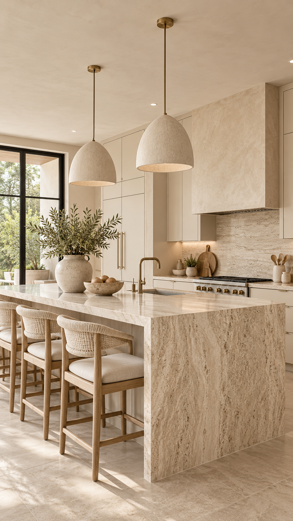 🥇 Best 1 Monochrome Kitchen Ideas With Warm Ivory Layers