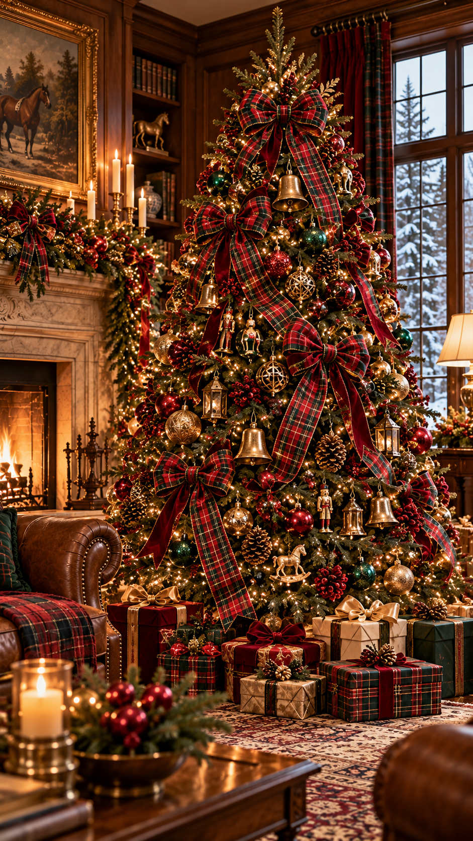 🥈 Top 2 Ralph Lauren Christmas Tree With Classic Tartan Plaid and Heritage Charm