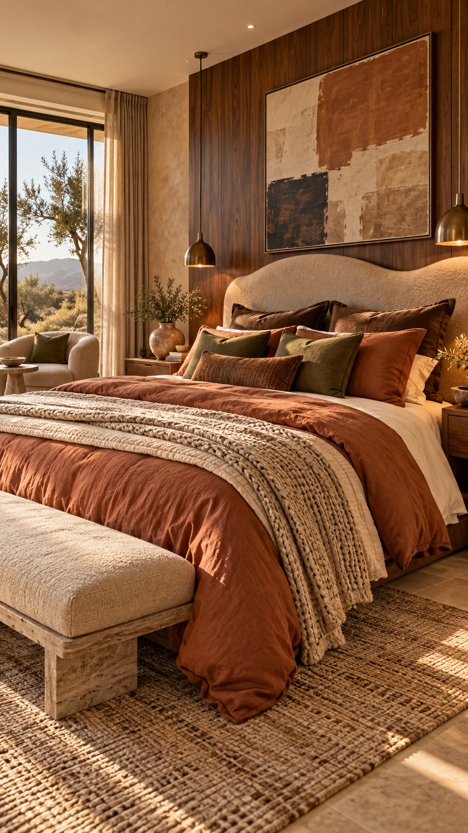 🥉 Best 3 Bedding Set Ideas With Modern Earth Tones and Cozy Boutique Hotel Style