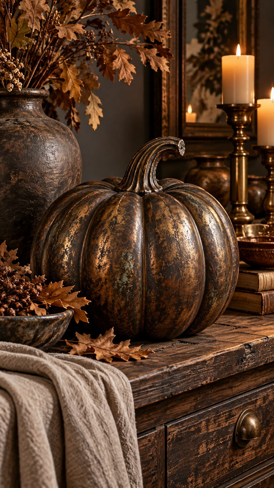 🥉 Best 3 Plastic Pumpkins Makeover With Dark Antique Bronze Finish