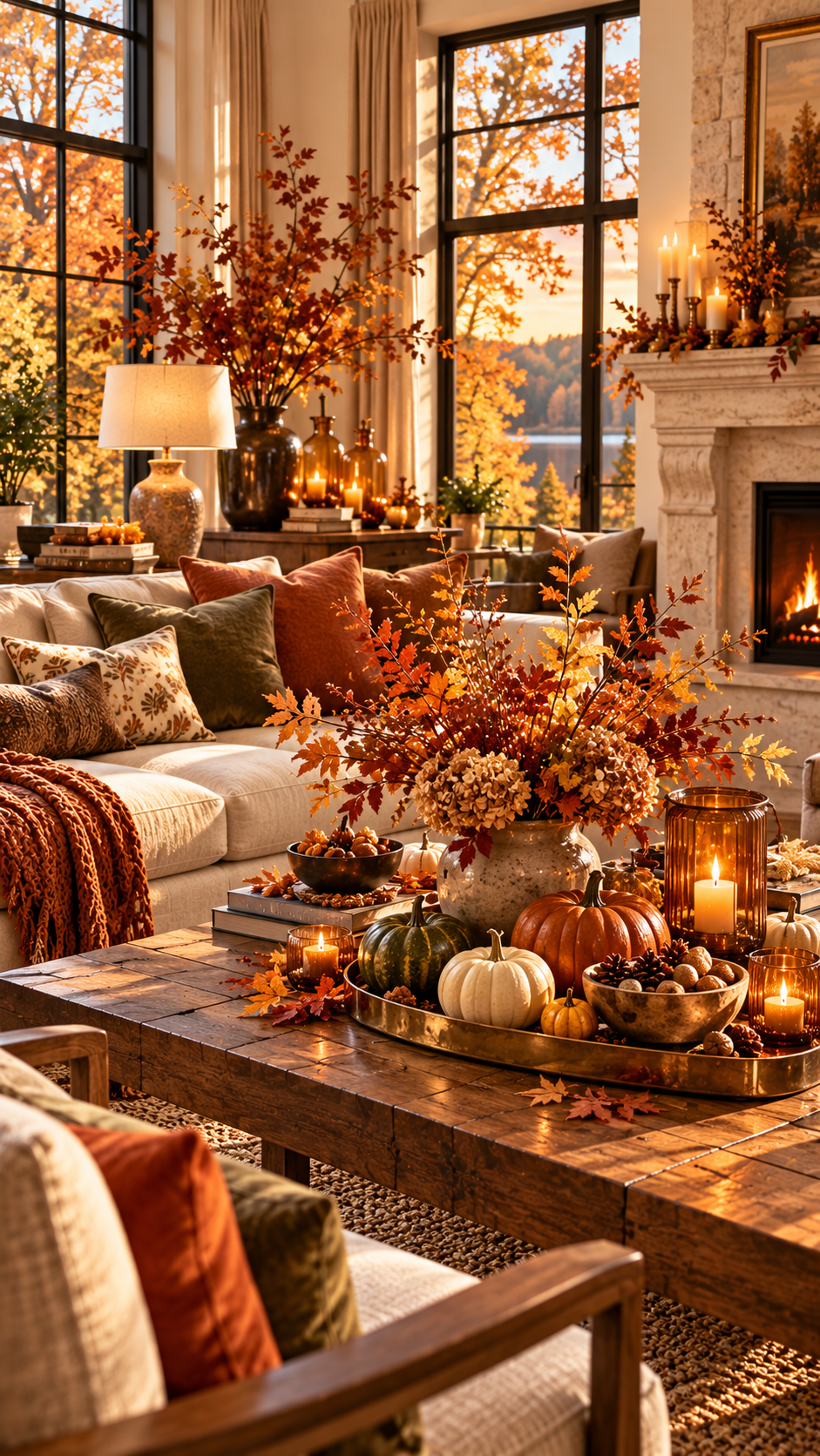 🥉 Top 3 Fall Living Room Inspo Ideas With Elegant Harvest Tablescapes and Sophisticated Gathering Spaces